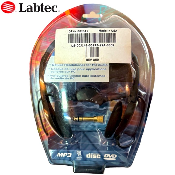 NWT - Labtec Note 502 Deluxe Over Ear Headphones - Picture 5 of 5